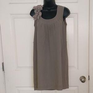 Banana Republic Taupe Silk Dress